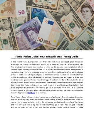 Forex Traders Guide: Your Trusted Forex Trading Guide