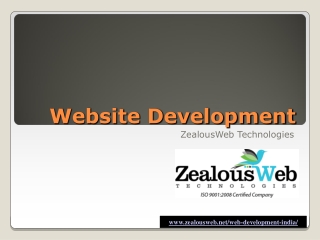 Web Development Services at ZealousWeb Technologies