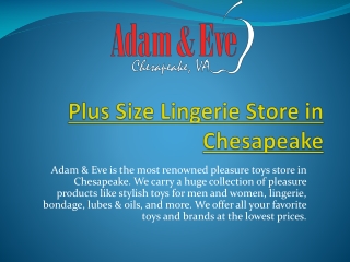 Plus Size Lingerie Store in Chesapeake
