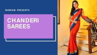 Designer Chanderi Sarees Online at Mirraw