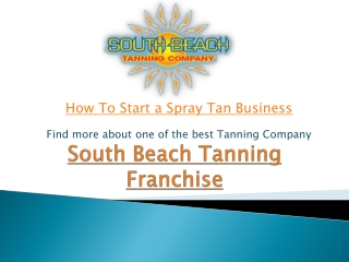 How To Start a Spray Tan Business