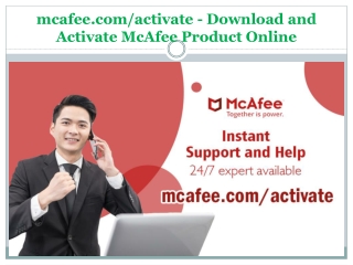mcafee.com/activate - Download and Activate McAfee Product Online