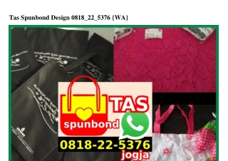 Tas Spunbond Design Ö818·22·5376[wa]