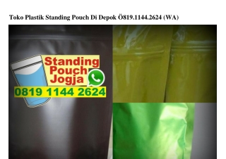 Toko Plastik Standing Pouch Di Depok 0819·1144·2624[wa]