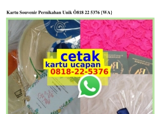 Kartu Souvenir Pernikahan Unik O818-22-5376[wa]