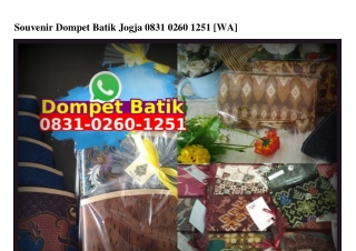 Souvenir Dompet Batik Jogja 083102601251[wa]