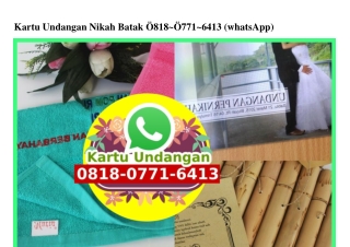 Kartu Undangan Nikah Batak 08I8 077I 64I3[wa]