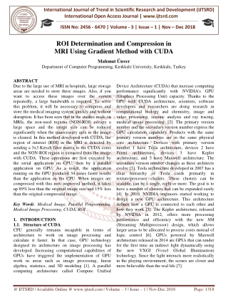 ROI Determination and Compression in MRI Using Gradient Method with CUDA