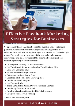 Effective Facebook Marketing Strategies for Businesses