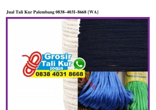 Jual Tali Kur Palembang O8384O318668[wa]