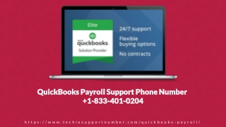 QuickBooks Payroll Support Phone Number  1-833-401-0204 Washington