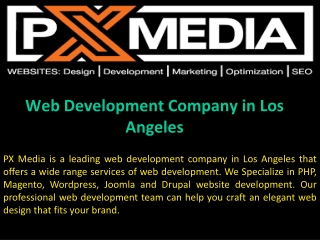 Web Development Company in Los Angeles