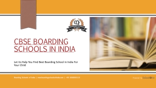 Best CBSE Boarding/Residential Schools in India 