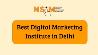 Best Digital Marketing Institute in Delhi