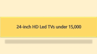 24-inch HD Led TVs under 15,000