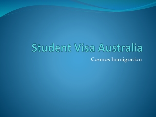 Student Visa Australia | Cosmos Immigration