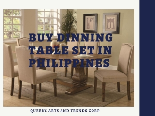 Get Elegant Dinning Table sets With Reasonable Price