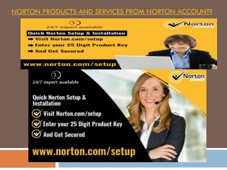 Norton Products and Services from Norton Account?