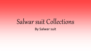 Beautiful Salwar Kameez Collections