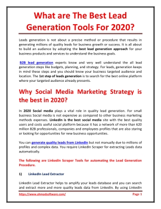 Why Social Media Marketing Strategy is the best in 2020?