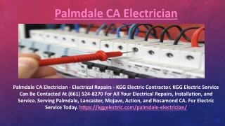 Palmdale CA Electrician