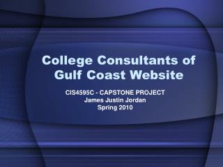 College Consultants of Gulf Coast Website