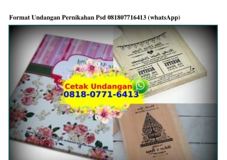 Format Undangan Pernikahan Psd 0818–0771–6413[wa]