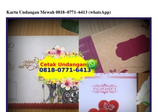 Kartu Undangan Mewah 0818•0771•6413[wa]