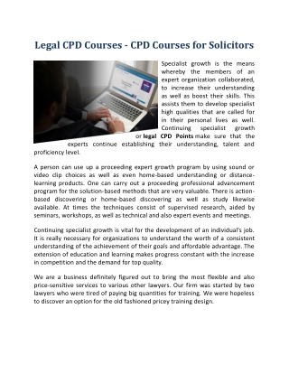 Legal CPD Courses - Datalaw