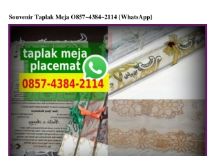 Souvenir Taplak Meja O857.4384.2114[wa]