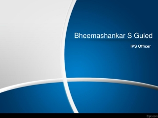 Bheemashankar S Guled