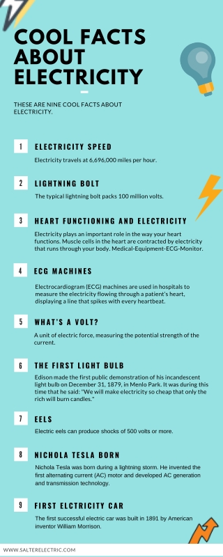 9 Cool Facts About Electricity.