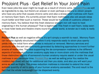 ProJoint Plus - Get Relief In Your Joint Pain