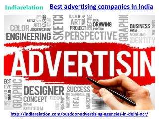 Find the best advertising companies in india