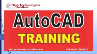 AutoCAD Training Institute in Delhi, Noida- HTS