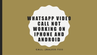WhatsApp video call not working on iPhone and Android