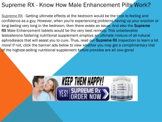 Supreme RX - Reviews, Benefits, Ingredients, Side Effects, & Where To Buy?