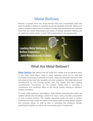 Metal Bellows