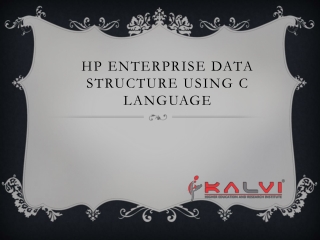 HP Enterprise Data structure using C language