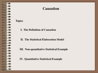 I. The Definition of Causation