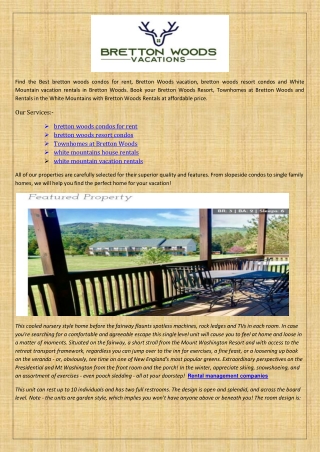 Join White Mountains NH Vacation Rentals