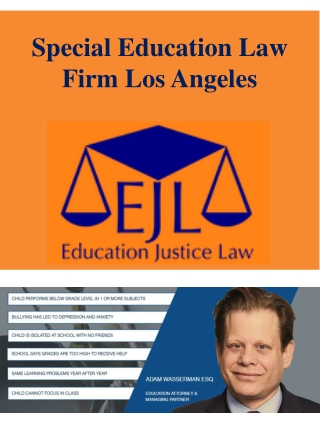Special Education Law Firm Los Angeles