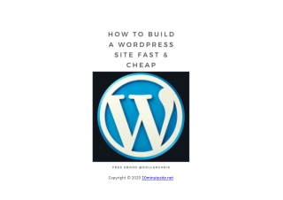 How To Build A Site In Wordpress Cheap & Fast