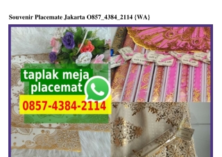 Souvenir Placemate Jakarta Ô857–4384–2114[wa]