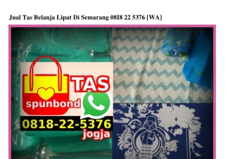 Jual Tas Belanja Lipat Di Semarang Ö818•22•5376[wa]