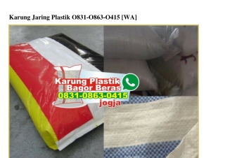 Karung Jaring Plastik 0831–0863–0415[wa]