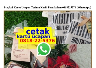 Bingkai Kartu Ucapan Terima Kasih Pernikahan Ô818•22•5376[wa]