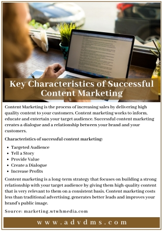 Key Characteristics of Successful Content Marketing