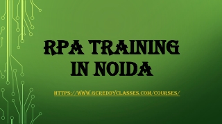 RPA TRAINING IN NOIDA