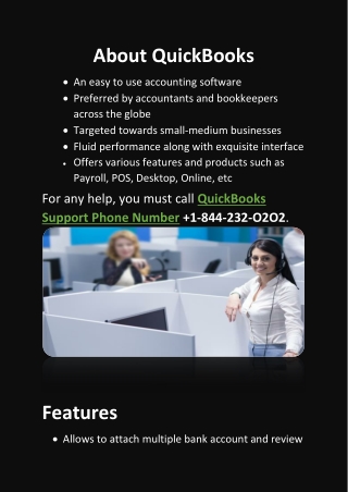 QuickBooks Support Phone Number  1-844-232-O2O2